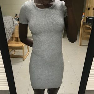 Forever 21 Grey knitted mini dress